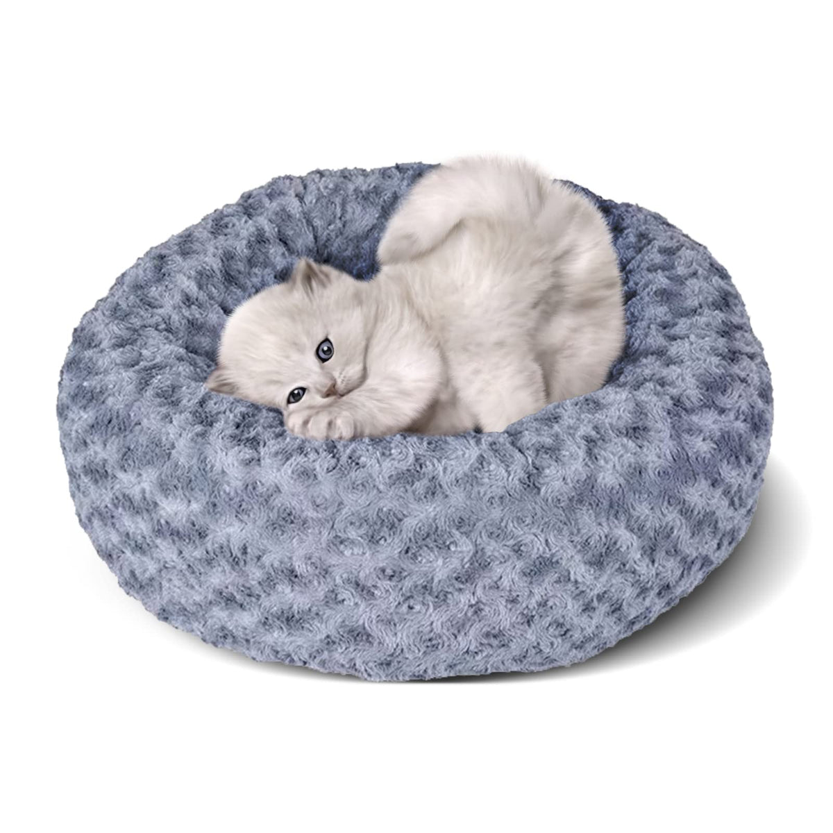 Calming Donut Bed for Restless Seniors – 23 in